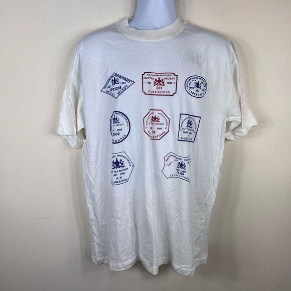 Unbranded Bechuanaland Protectorate Hut Tax Receipt Graphic T-Shirt - Picture 1 of 7